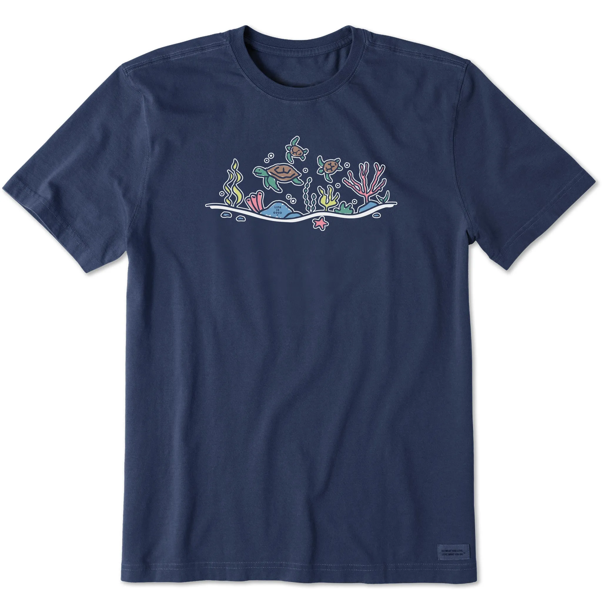 Men's Turtle Swimming Vista Short Sleeve Tee Life is Good