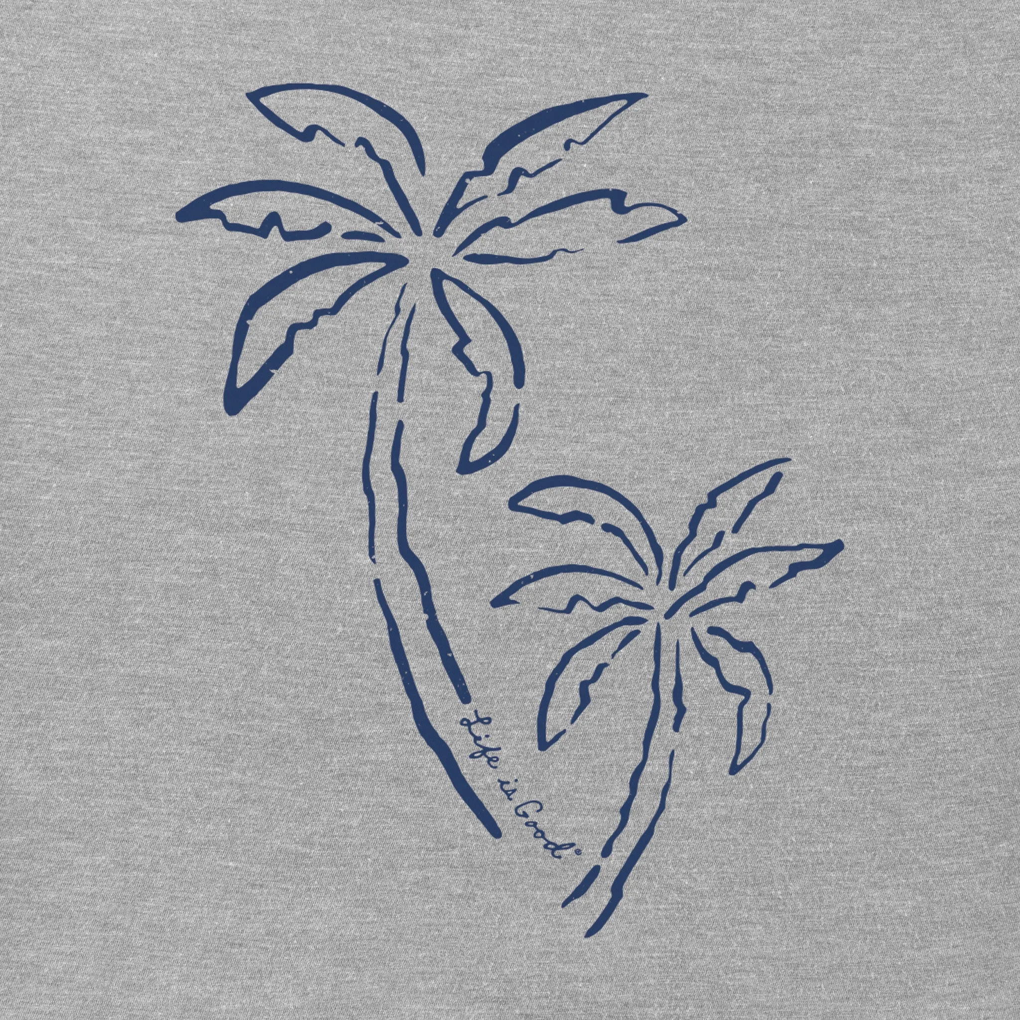 Men's Two Simple Palms Short Sleeve Tee Life is Good