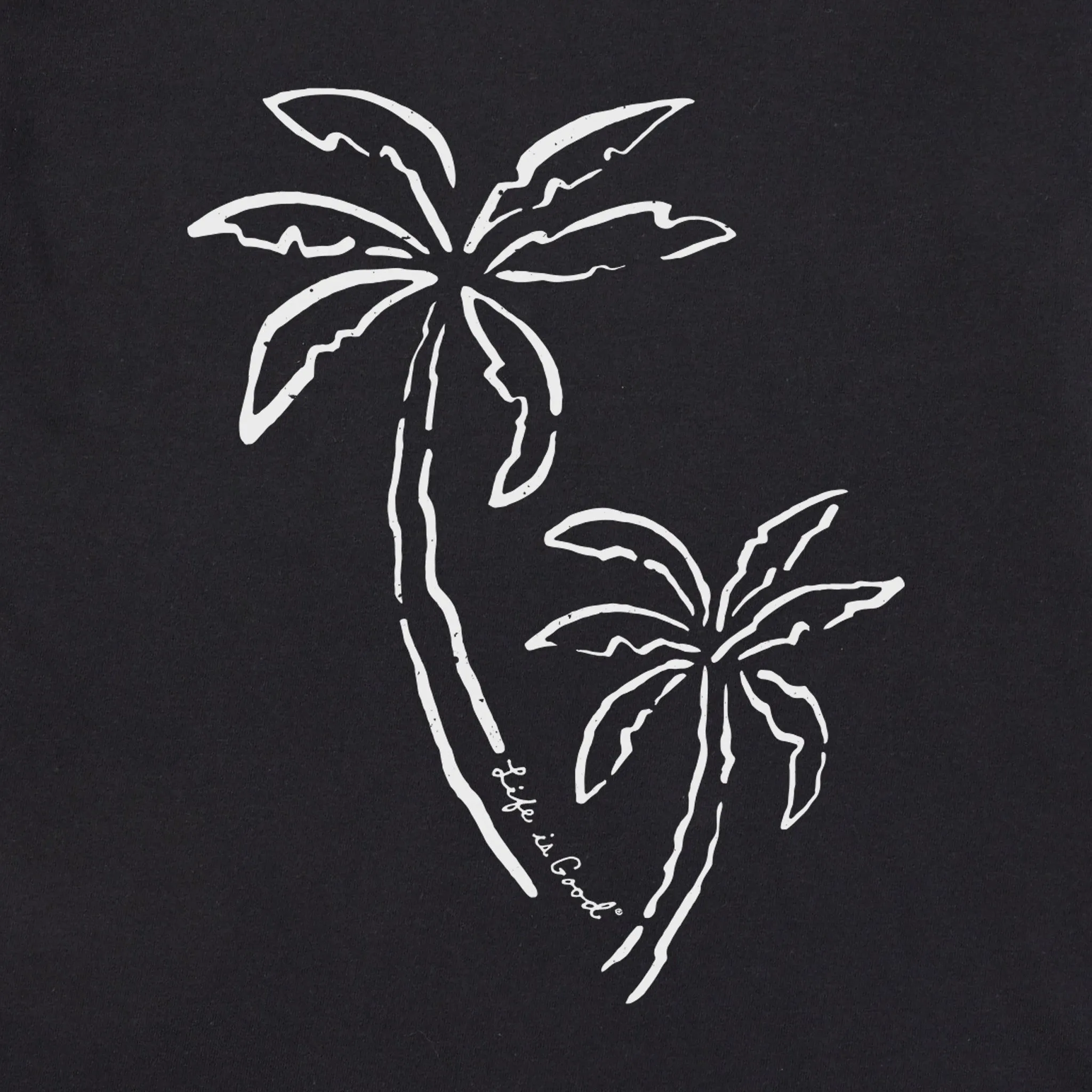 Men's Two Simple Palms Short Sleeve Tee Life is Good