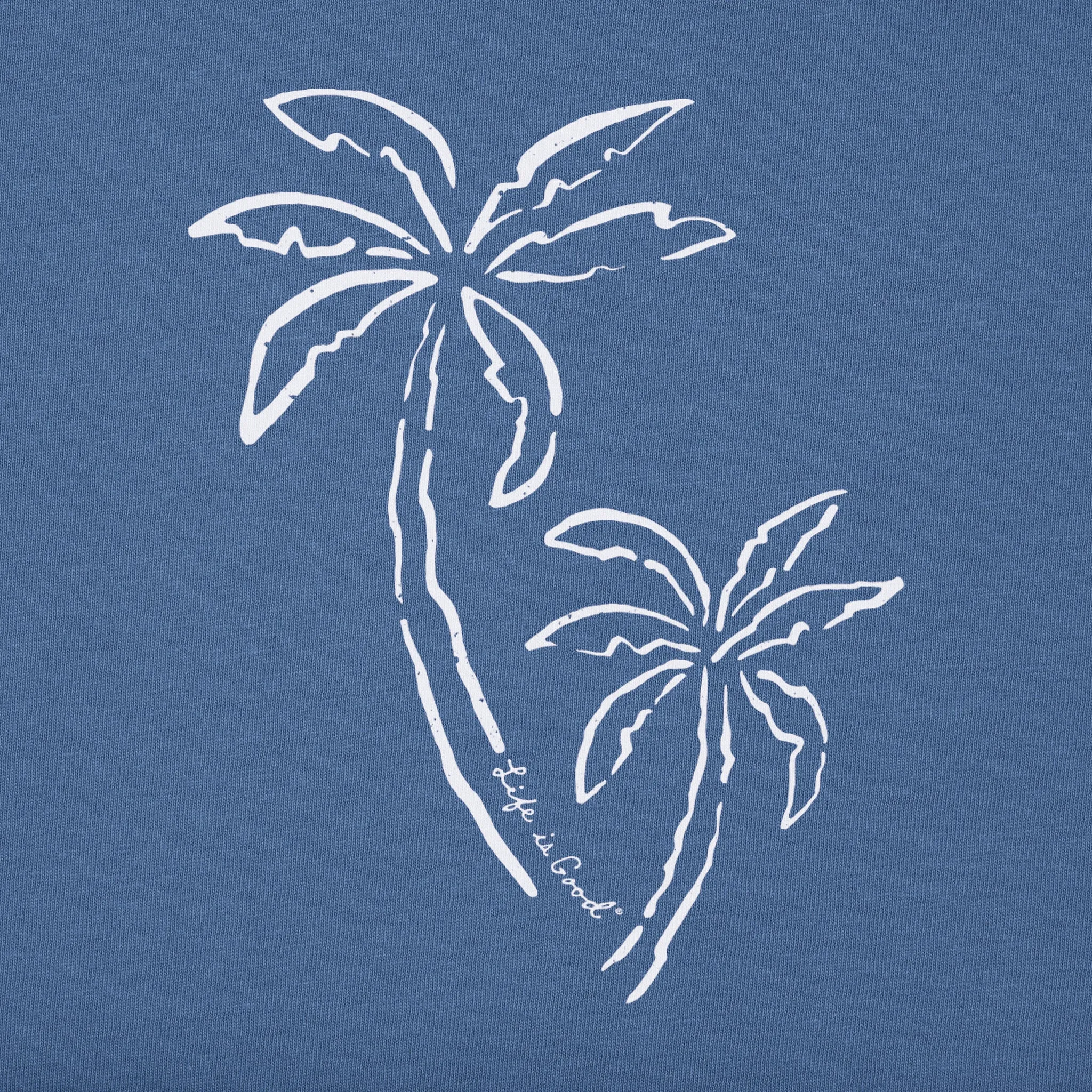 Men's Two Simple Palms Short Sleeve Tee Life is Good