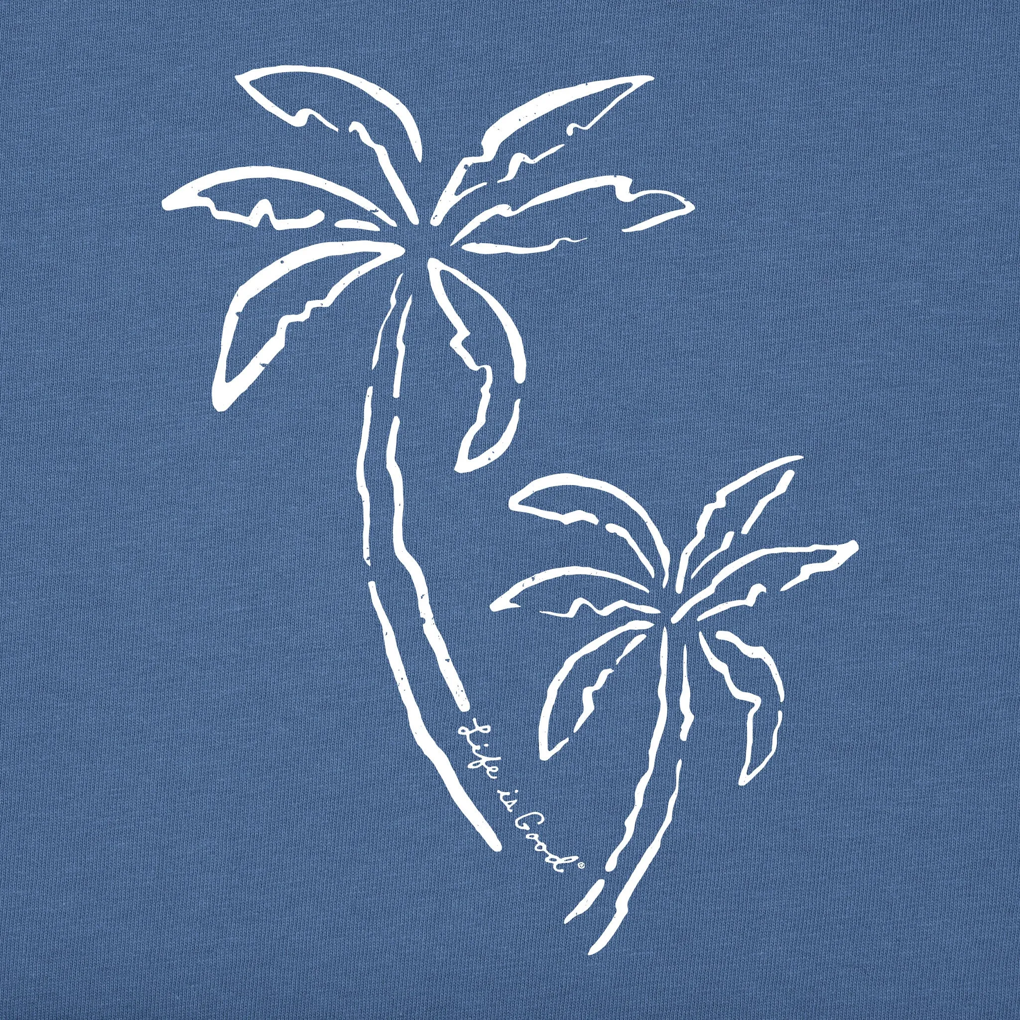 Men's Two Simple Palms Short Sleeve Tee Life is Good