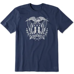 Men's United We Stand Eagle Shield Short Sleeve Tee Life is Good