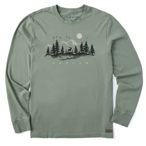 Men's Unplug in the Outdoors Long Sleeve Crusher Tee Life is Good