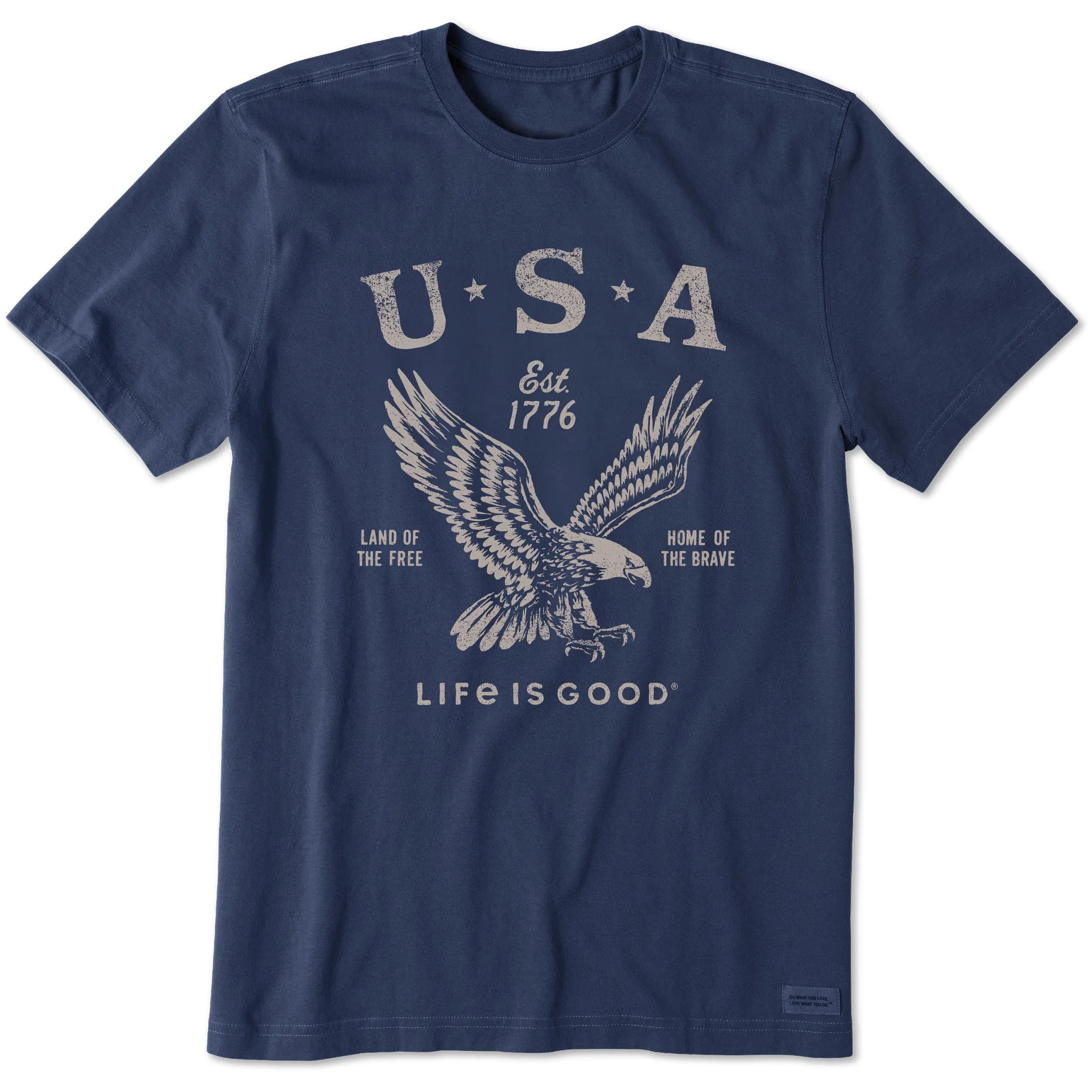 Men's USA 1776 Eagle Short Sleeve Tee Life is Good