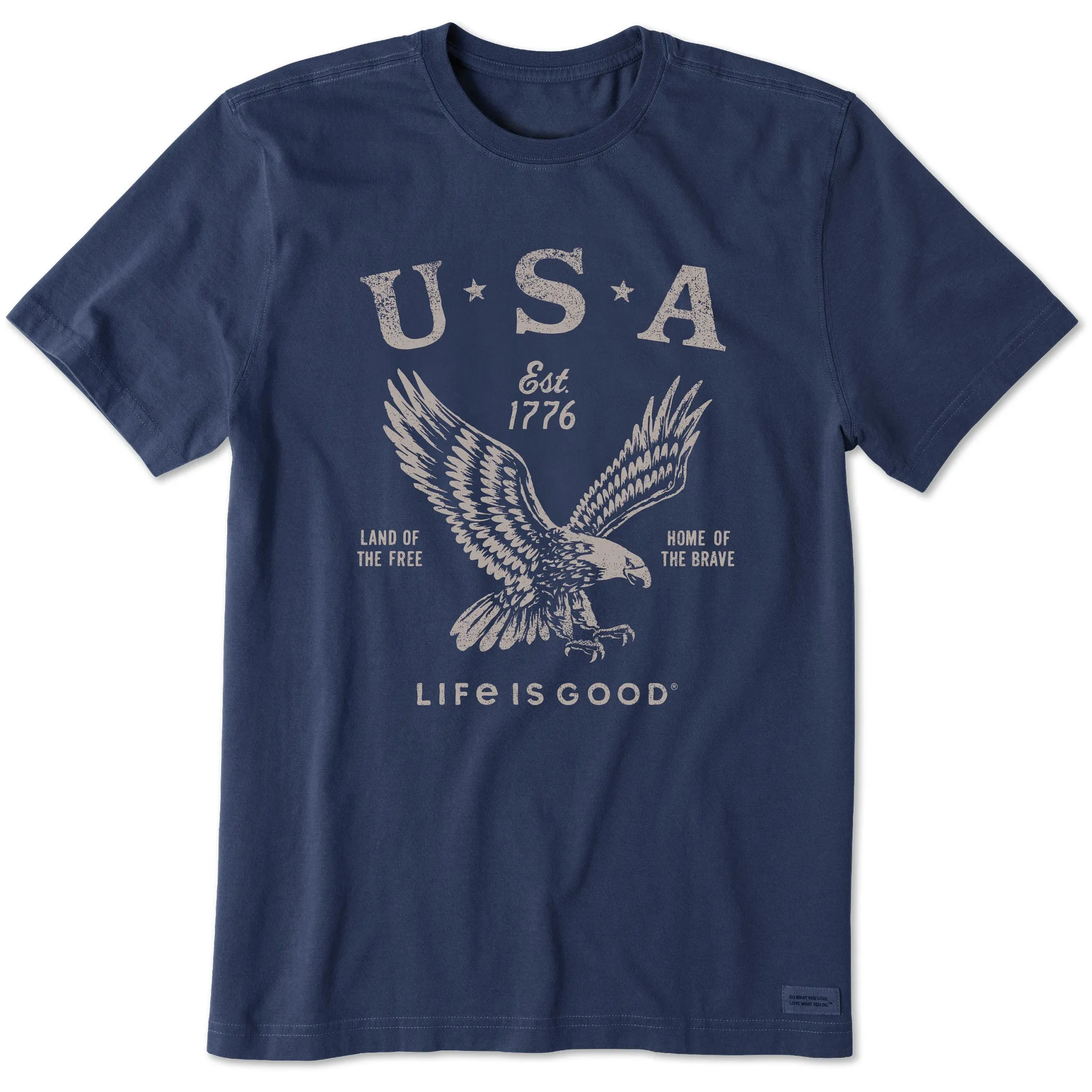 Men's USA 1776 Eagle Short Sleeve Tee Life is Good