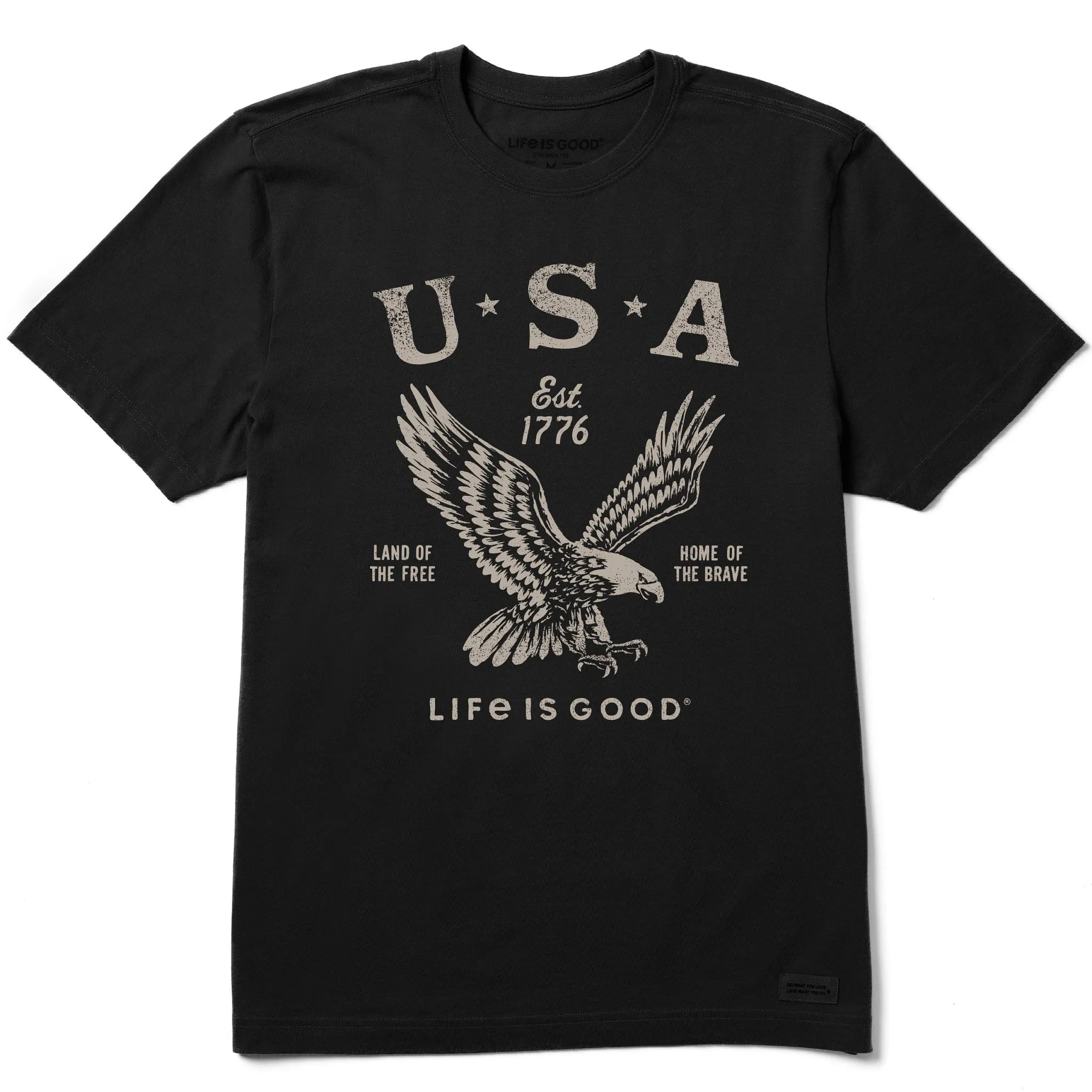 Men's USA 1776 Eagle Short Sleeve Tee Life is Good