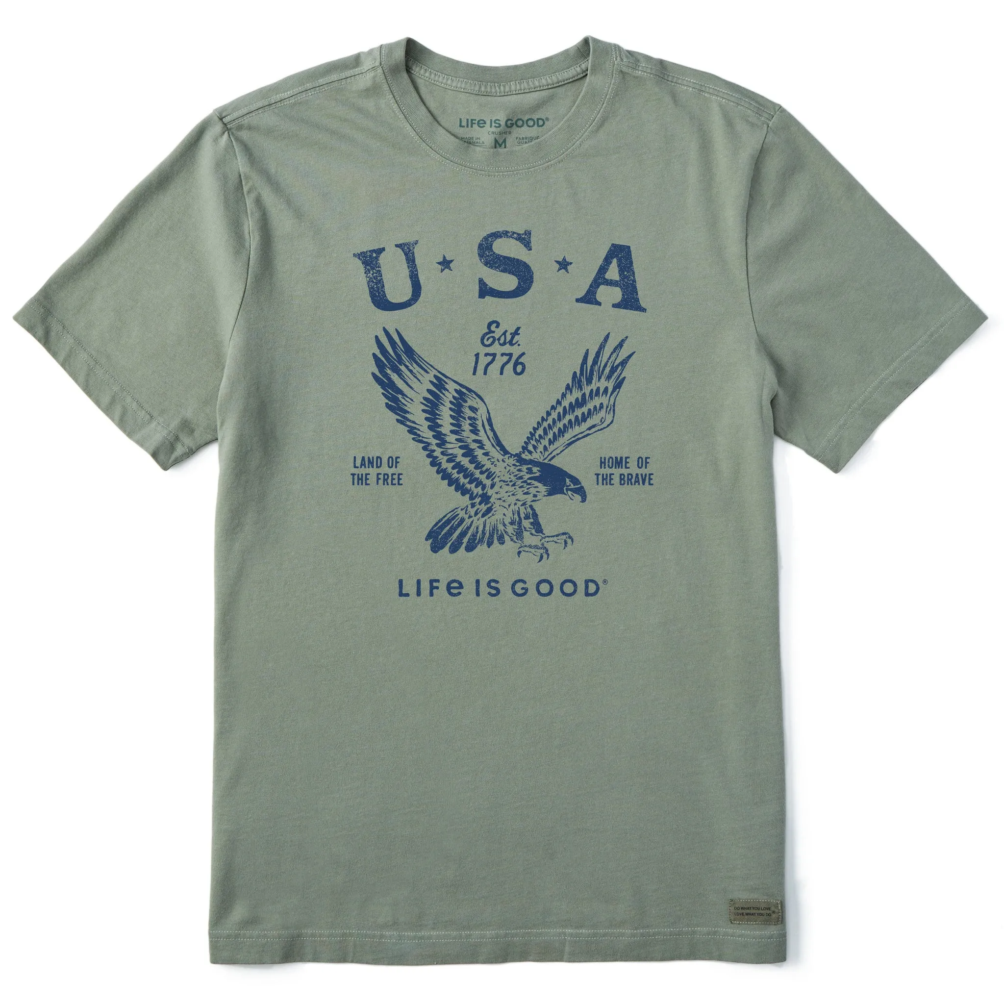 Men's USA 1776 Eagle Short Sleeve Tee Life is Good
