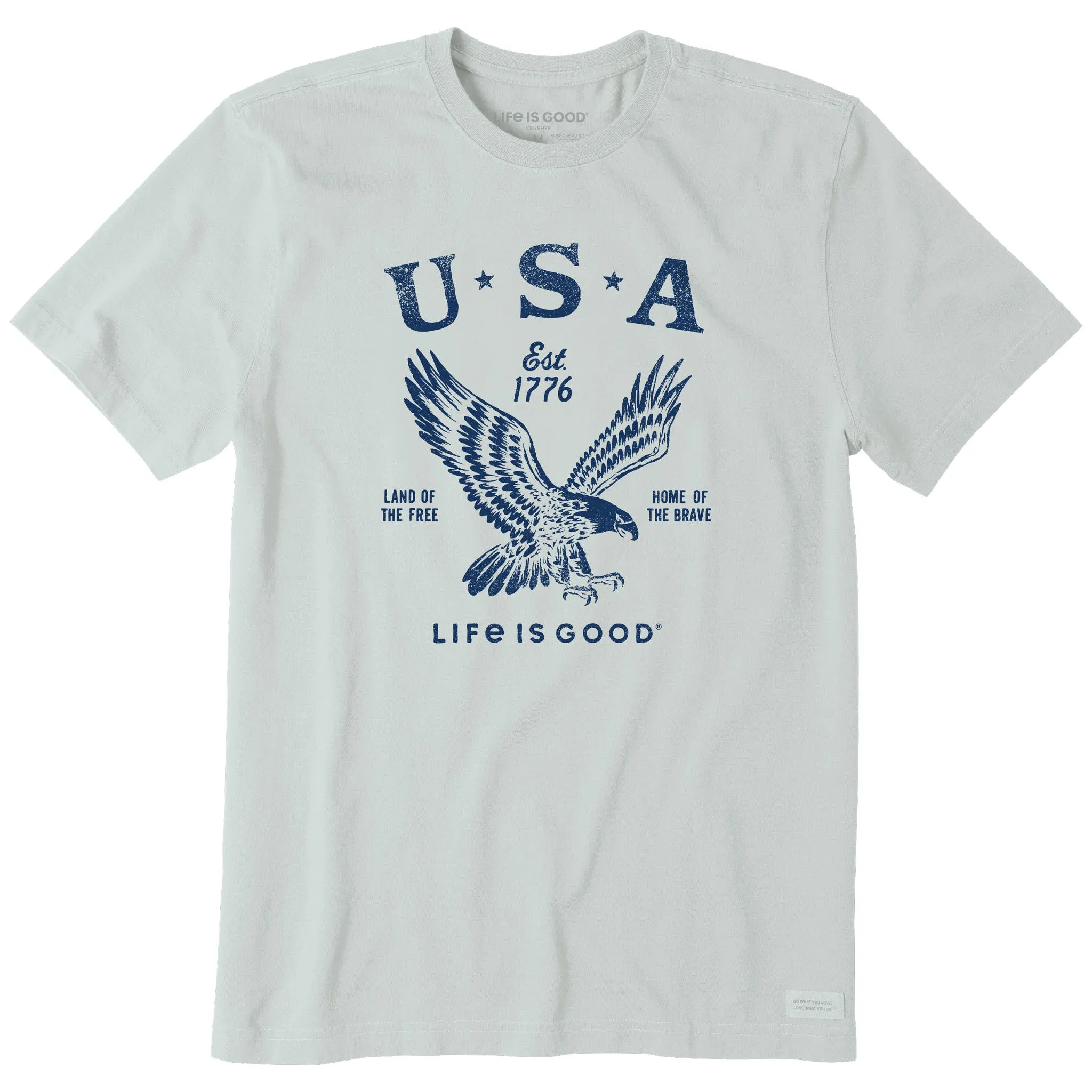 Men's USA 1776 Eagle Short Sleeve Tee Life is Good