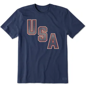 Men's USA Short Sleeve Tee Life is Good
