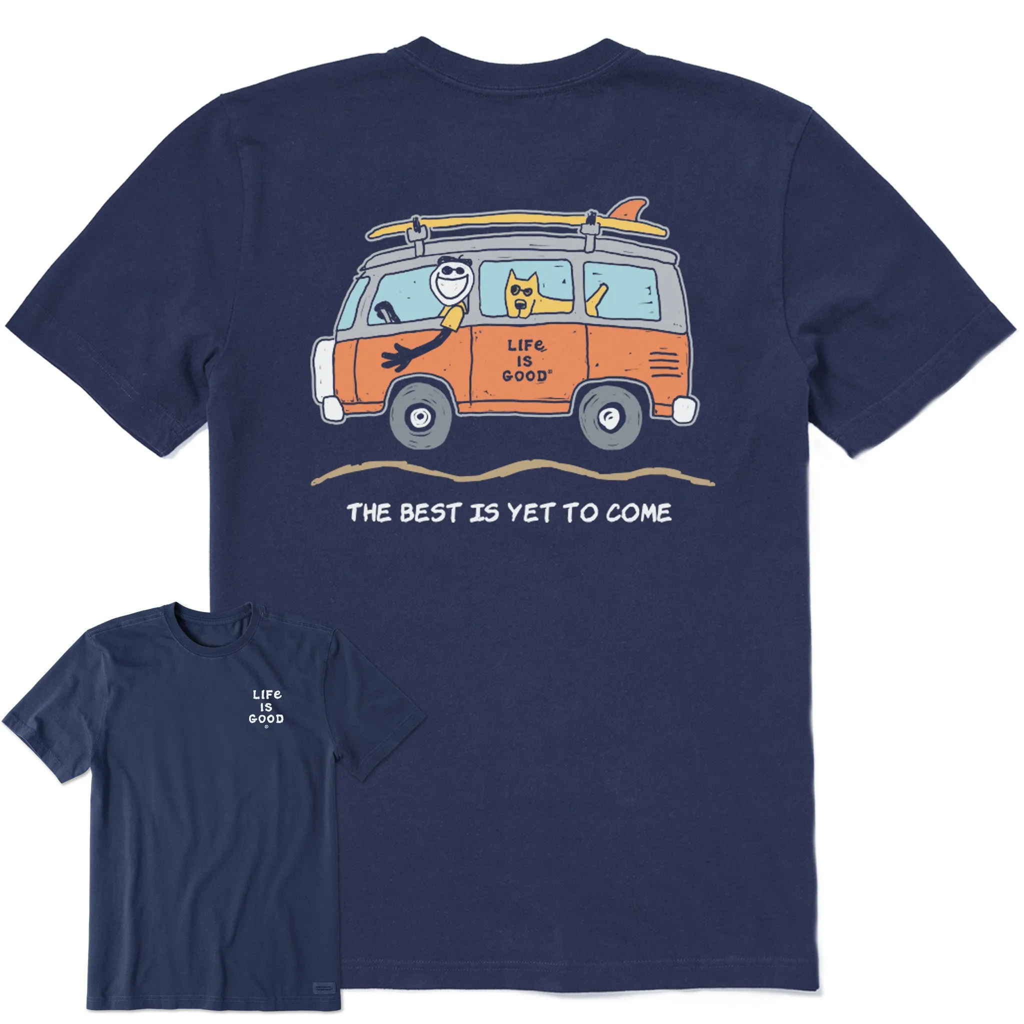 Men's Van Best Is Yet to Come Short Sleeve Tee Life is Good