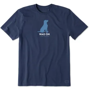 Men's Wag On Lab Short Sleeve Crusher Tee Life is Good
