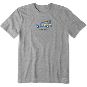 Men's Wagon with Surfboard Short Sleeve Crusher Tee Life is Good