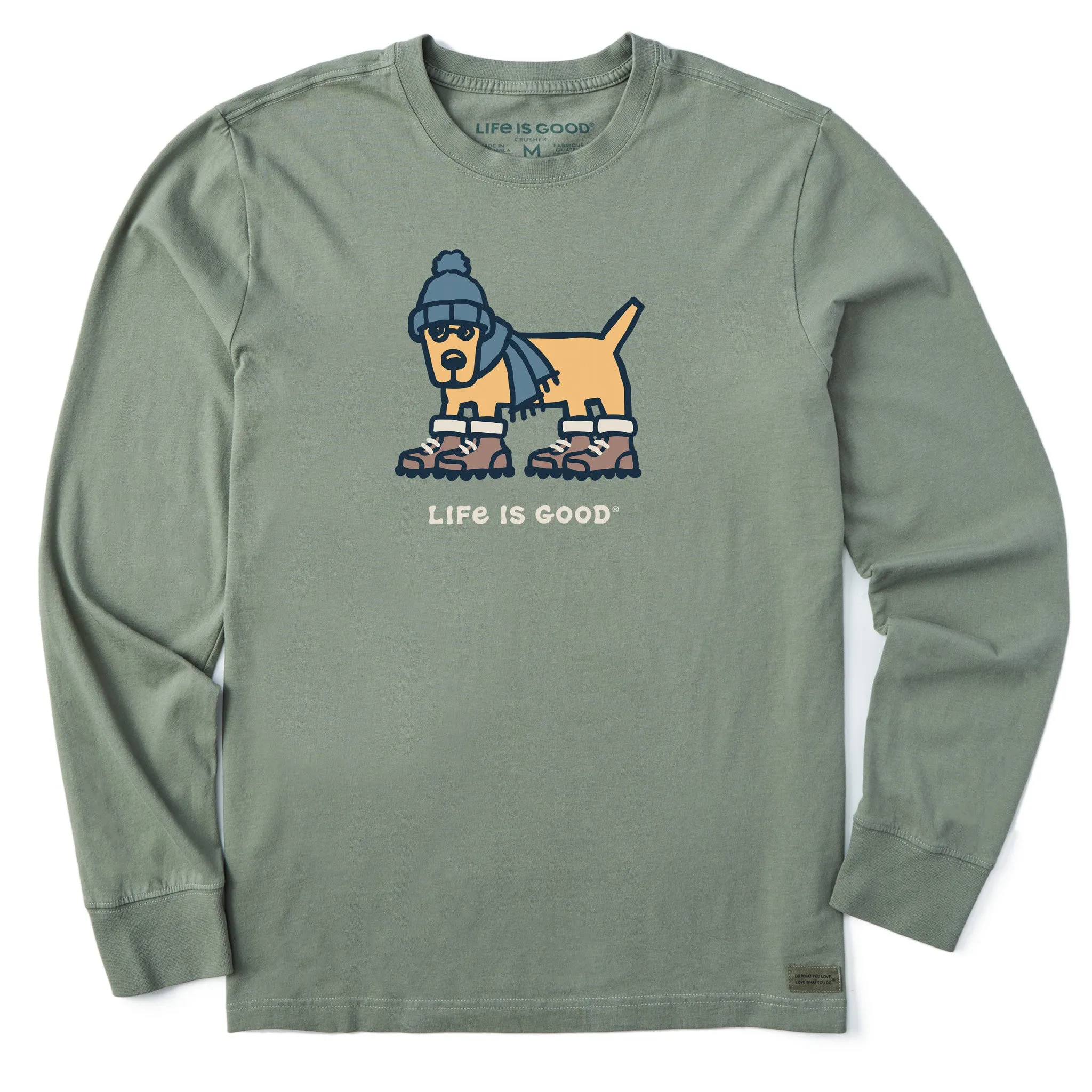 Men's Warmly Dressed Rocket Long Sleeve Crusher Tee Life is Good