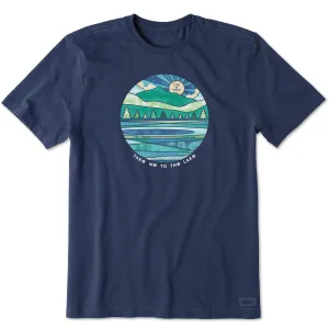 Men's Washy Take Me To The Lake Short Sleeve Crusher Tee Life is Good