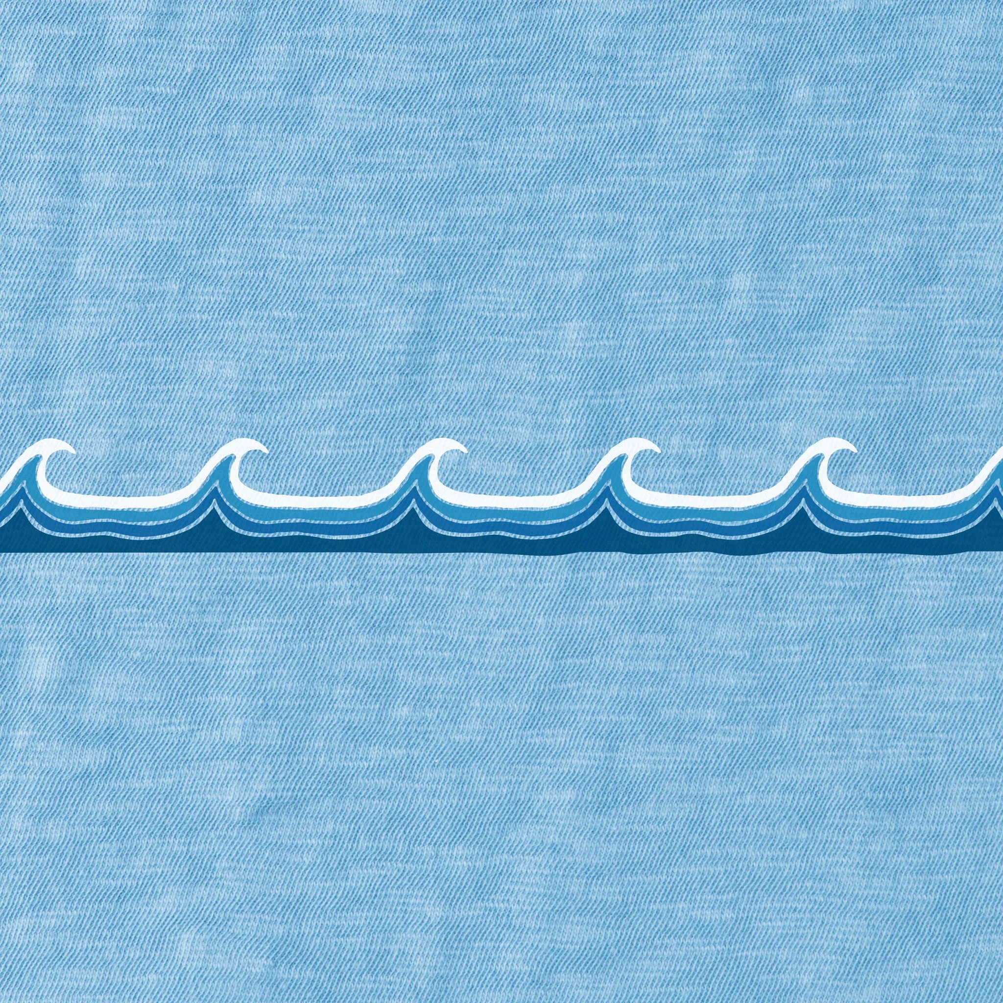 Men's Waves on Waves Textured Slub Tee Life is Good