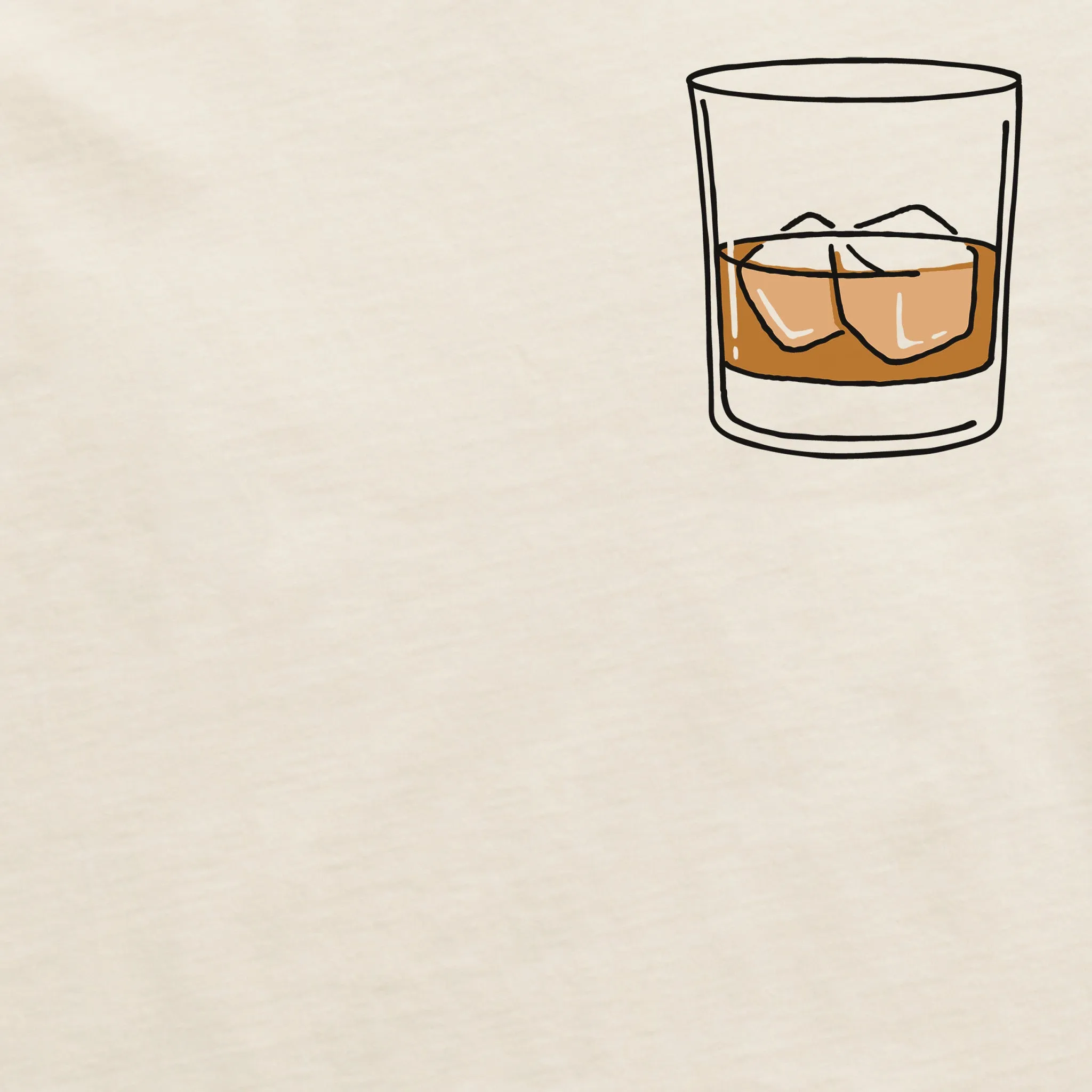 Men's Whiskey Glass Short Sleeve Crusher Tee Life is Good