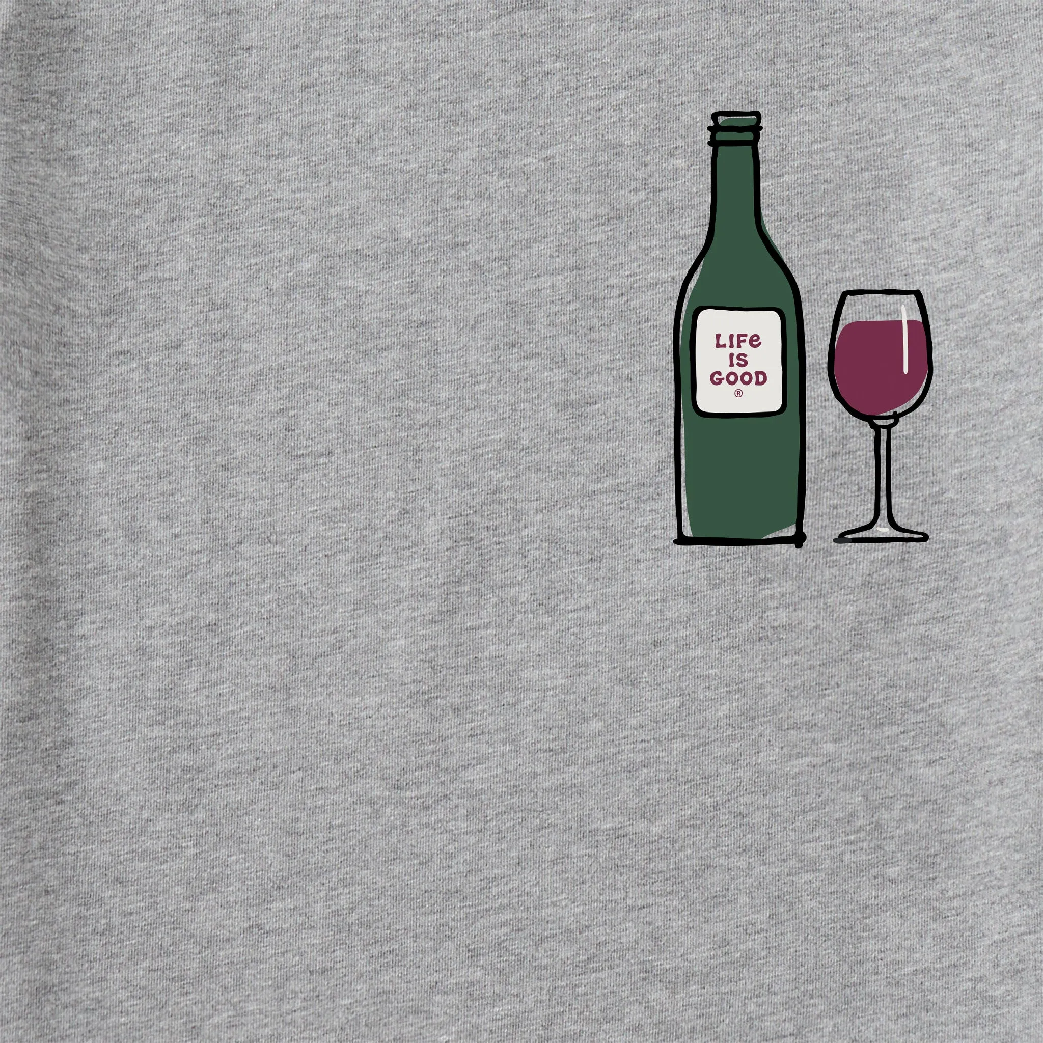 Men's Wine Life is Good Short Sleeve Crusher Tee Life is Good