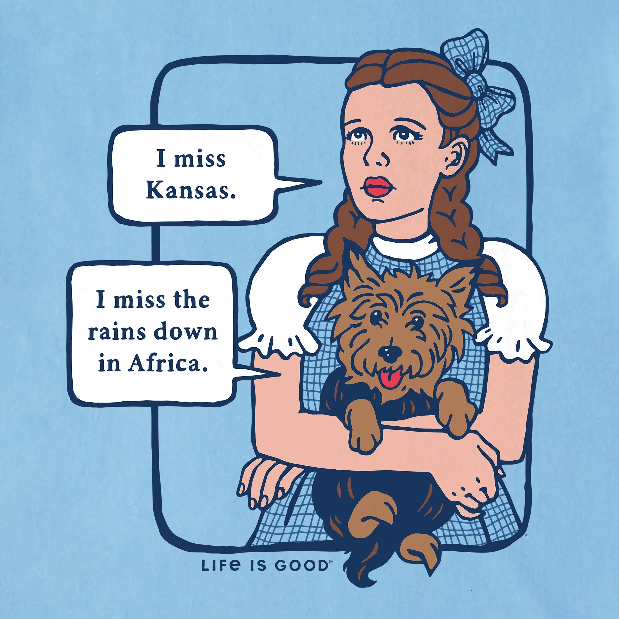 Men's Wizard of Oz I Miss Kansas Short Sleeve Tee Life is Good