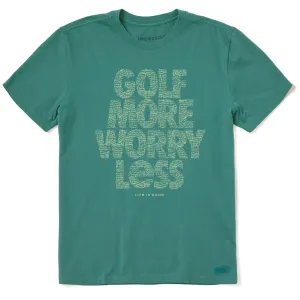 Men's Wordsmith Bold Golf More Short Sleeve Crusher Tee Life is Good