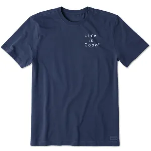 Men's Wordsmith Life is Good LC Short Sleeve Crusher Tee Life is Good