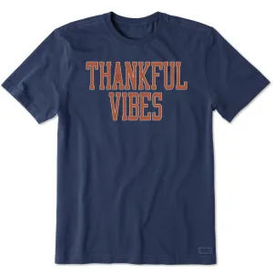 Men's Wordsmith Thankful Vibes Short Sleeve Crusher Tee Life is Good