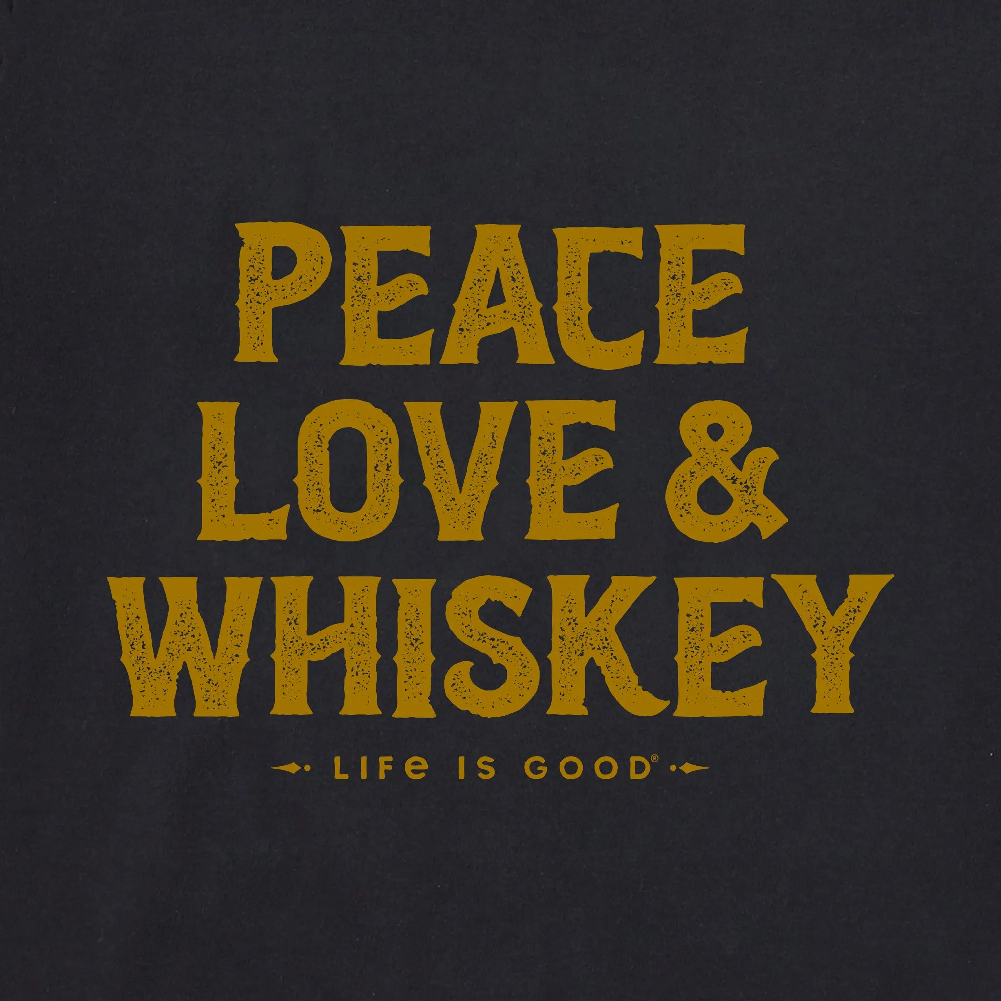 Men's Wordsmith Whiskey Short Sleeve Tee Life is Good