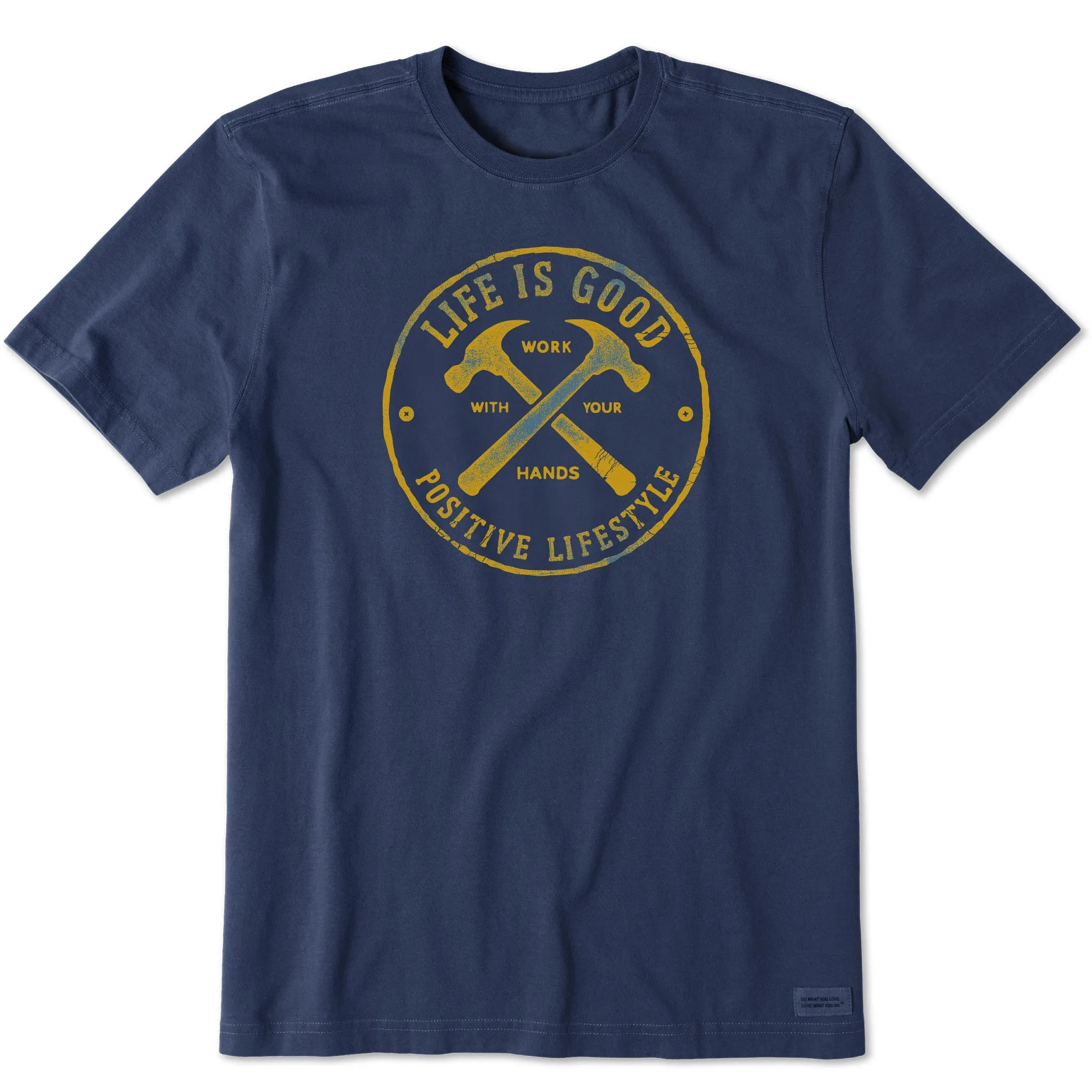 Men's Work With Your Hands Hammers Short Sleeve Crusher Tee Life is Good