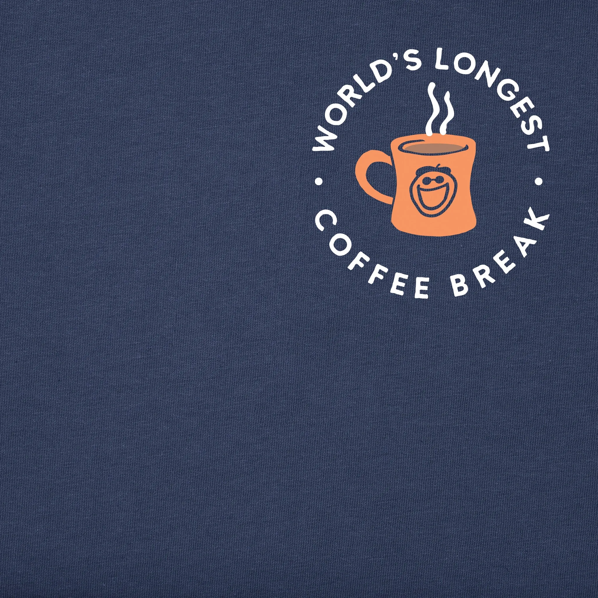 Men's Worlds Longest Coffee Break Short Sleeve Tee Life is Good