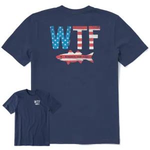 Men's WTF Flag Short Sleeve Tee Life is Good
