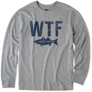 Men's WTF Long Sleeve Crusher Tee Life is Good