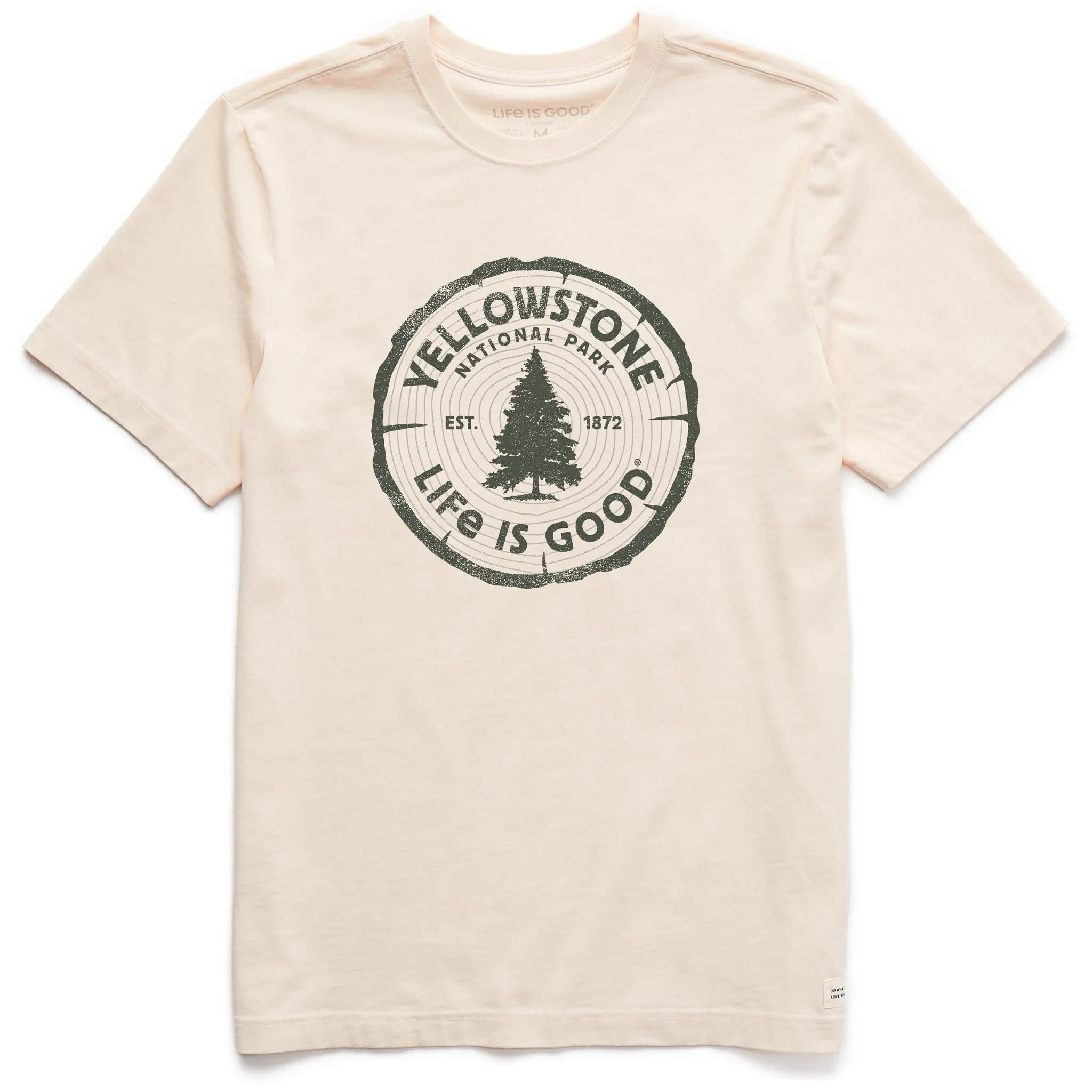 Men's Yellowstone Stump Short Sleeve Crusher Tee Life is Good