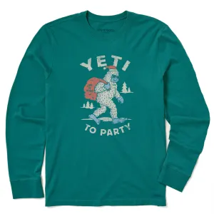 Men's Yeti To Party Long Sleeve Crusher Tee Life is Good