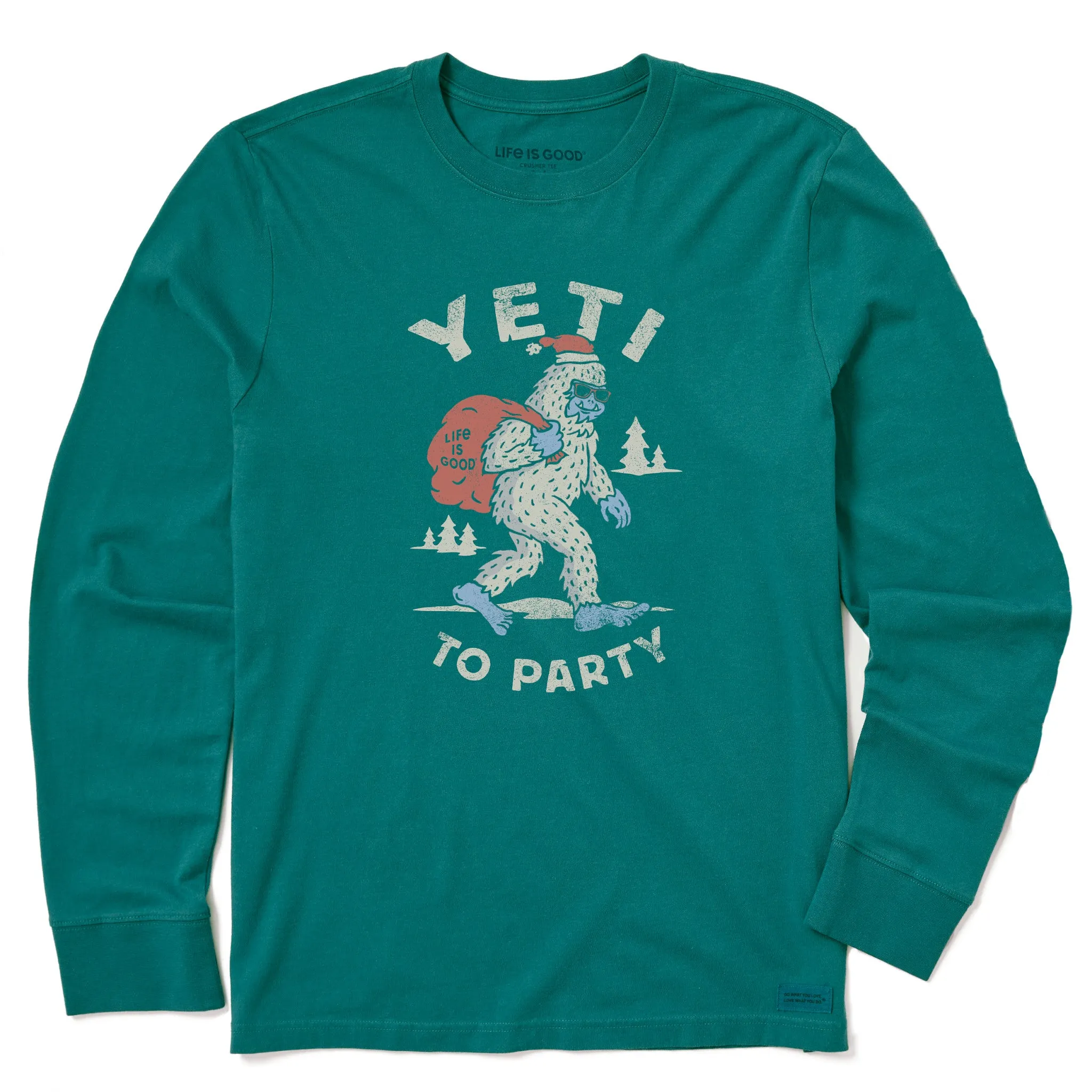 Men's Yeti To Party Long Sleeve Crusher Tee Life is Good