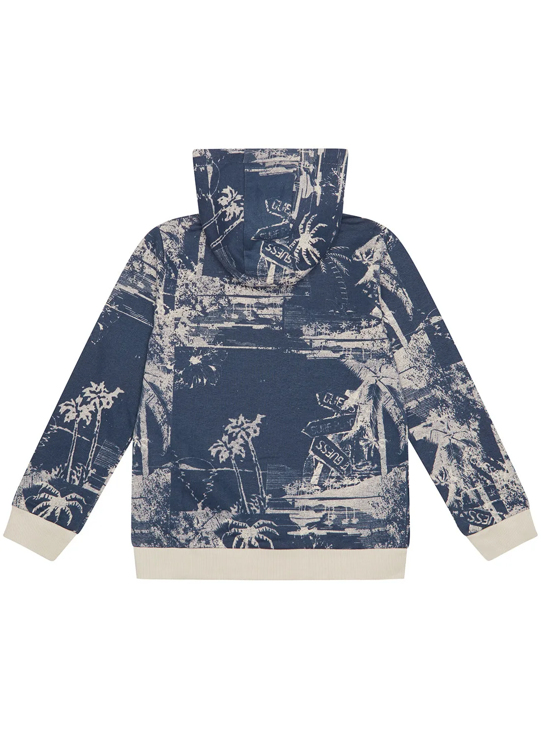 Navy Hooded Long Sleeve Jumper (2-7) Guess