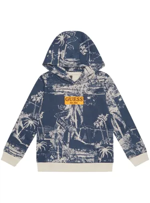 Navy Hooded Long Sleeve Jumper (2-7) Guess
