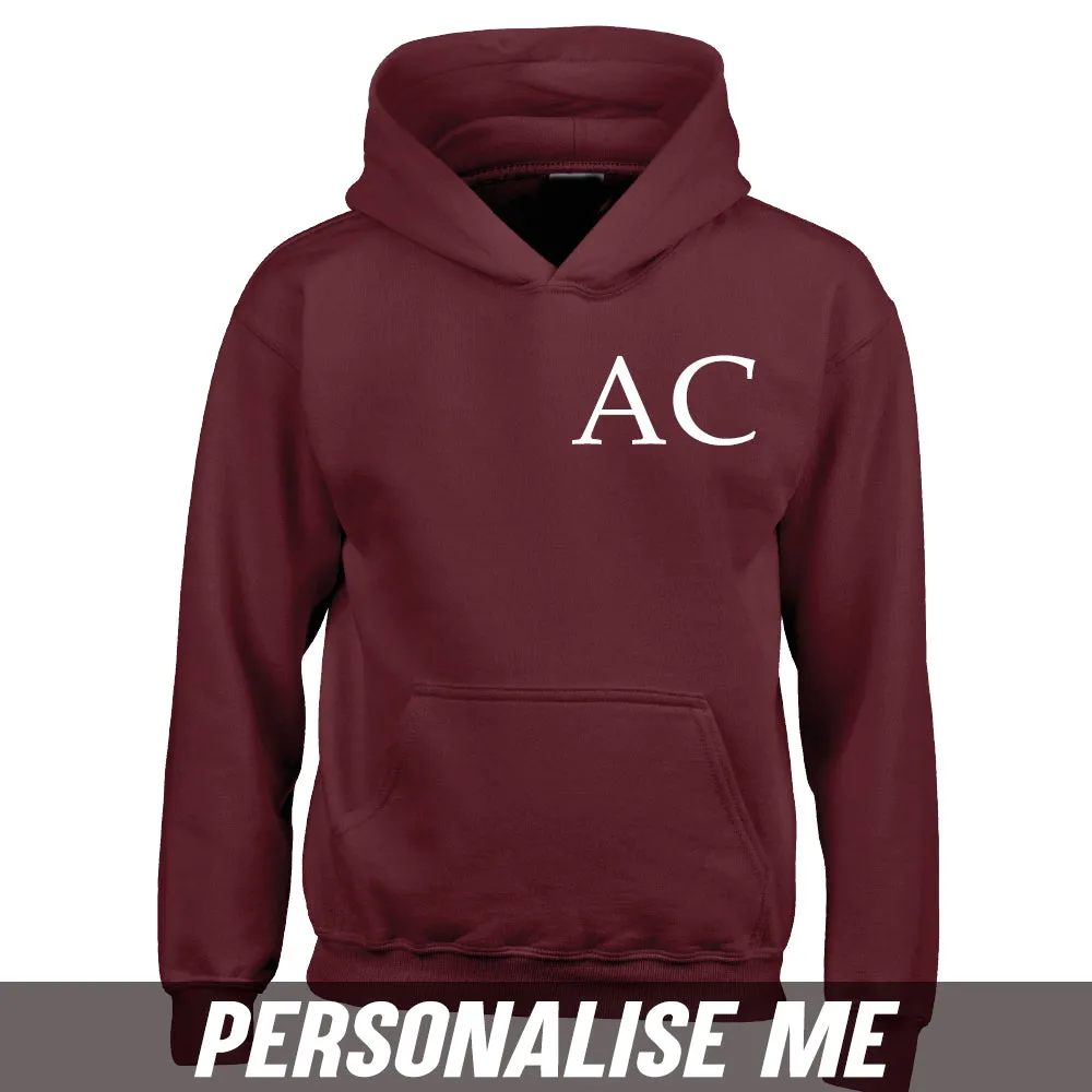 Personalised Initial Junior Hoodie 00 (MRK X)