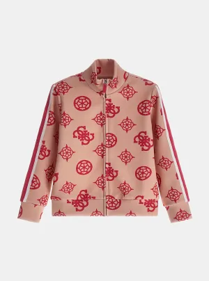 Pink Logo Active Jacket (7-16) Guess