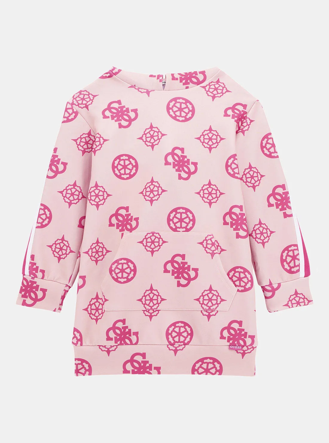 Pink Logo Hooded Dress Guess