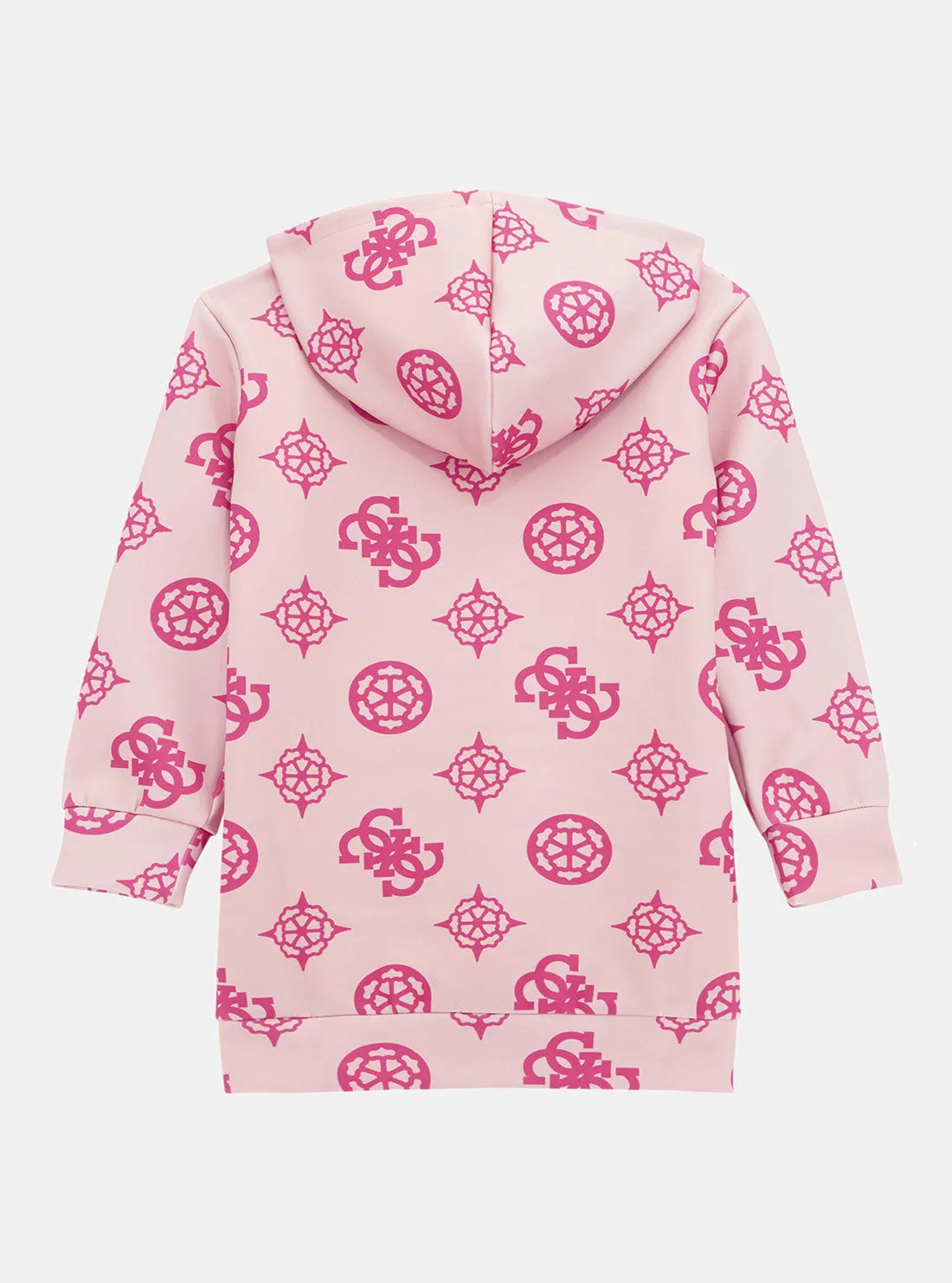 Pink Logo Hooded Dress Guess