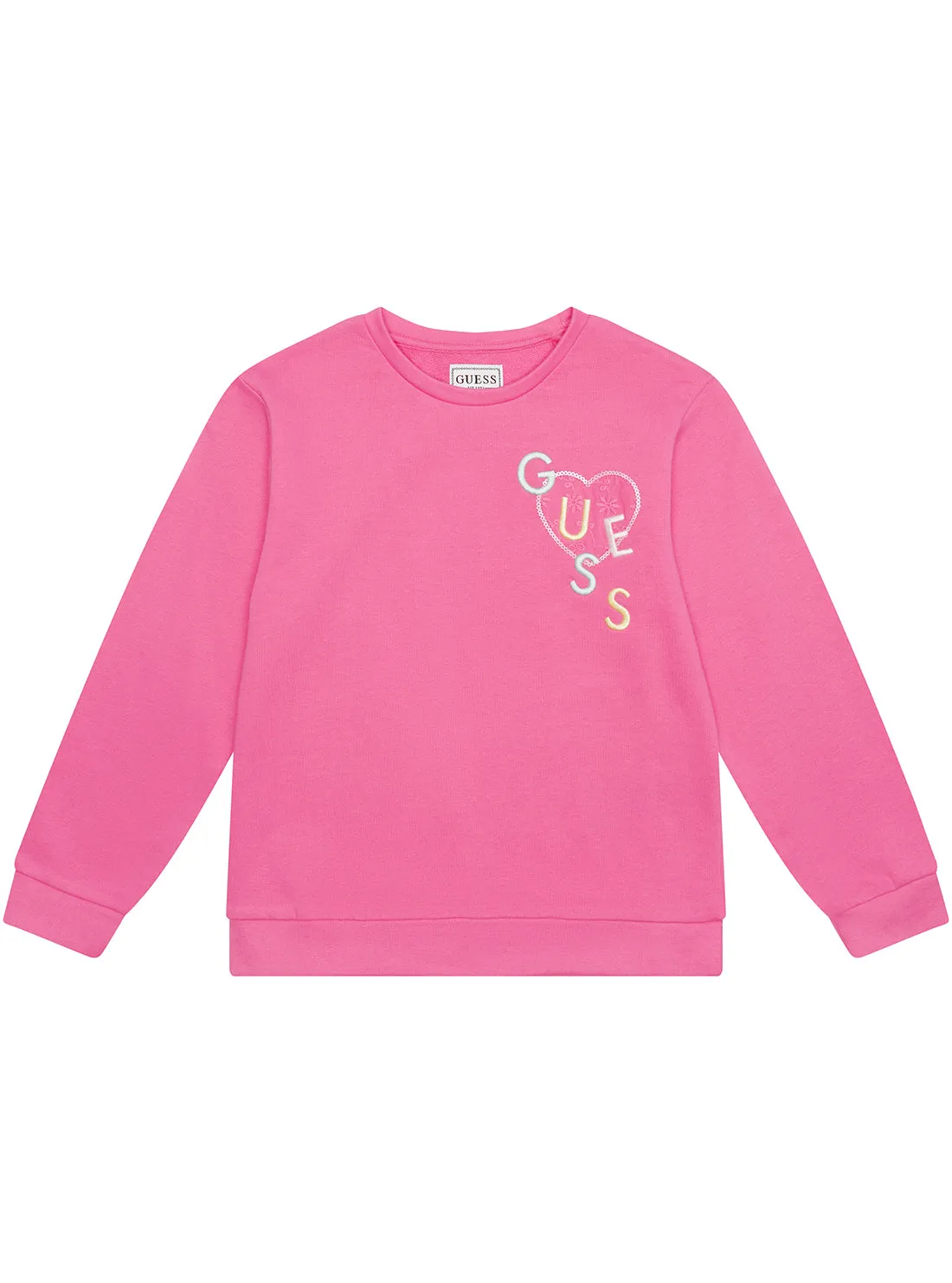 Pink Long Sleeve Active Jumper (2-7) Guess