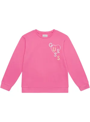 Pink Long Sleeve Active Jumper (2-7) Guess
