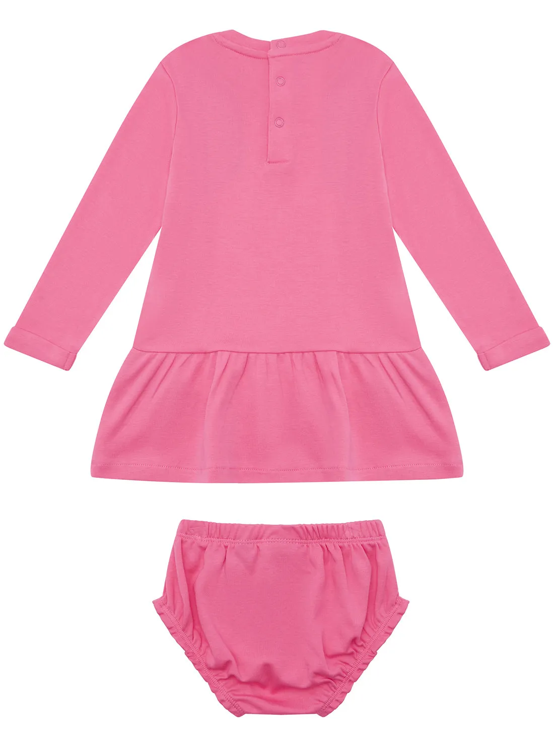 Pink Long Sleeves and Panties Set (0-12M) Guess
