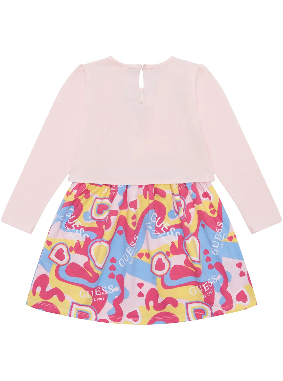 Pink Stretch Jersey Dress (2-7) Guess