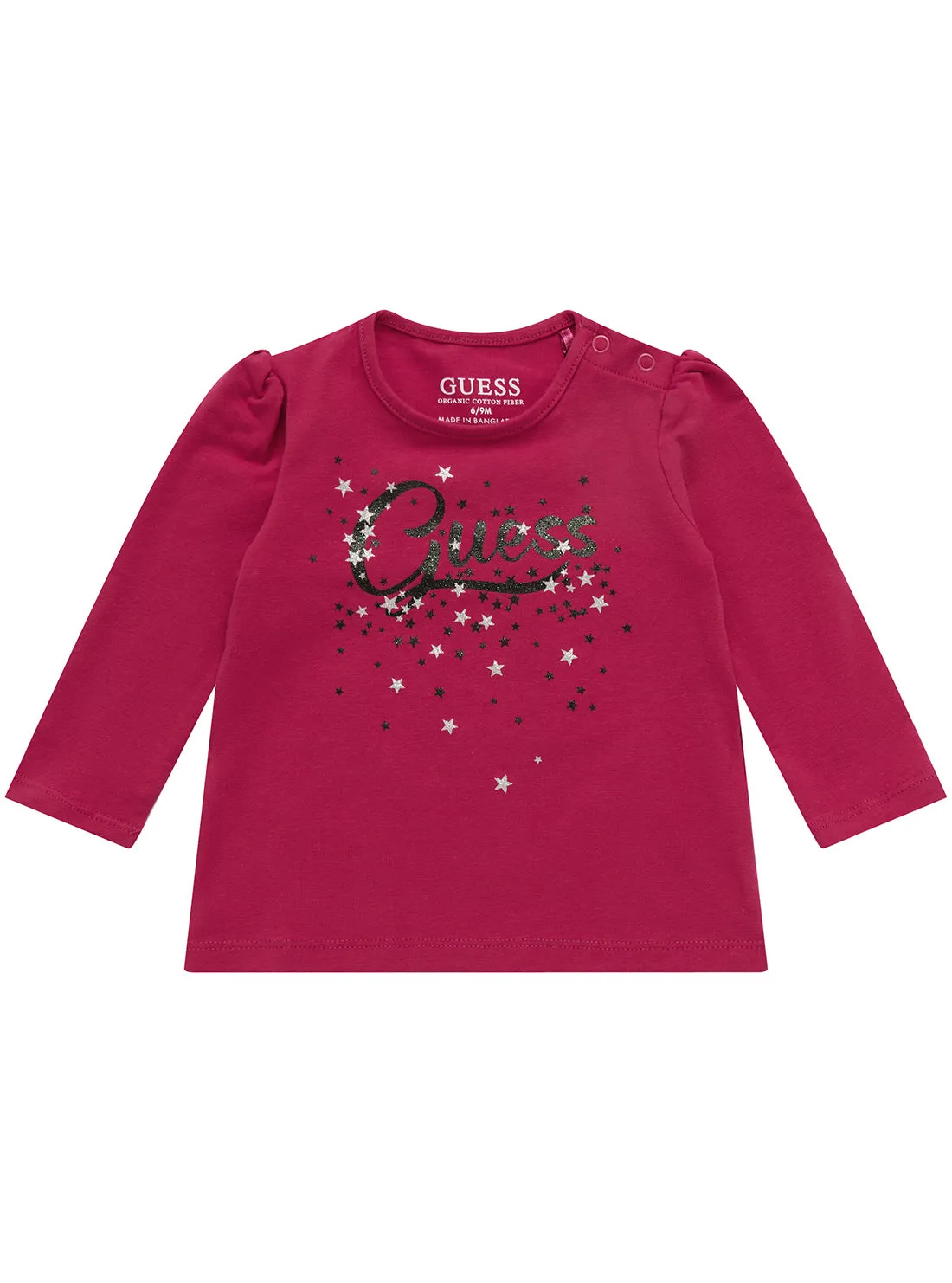 Red Long Sleeve T-Shirt (0-12M) Guess