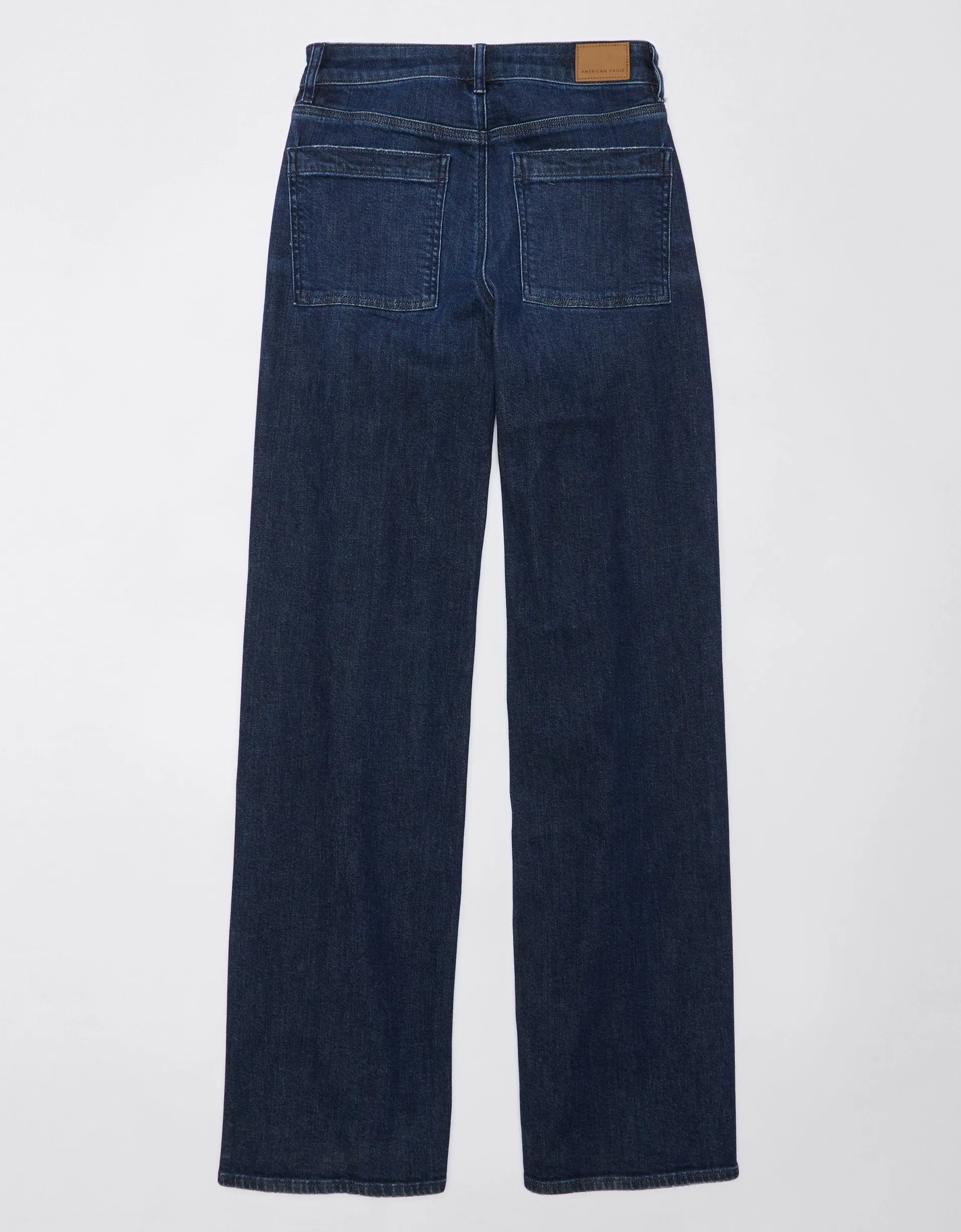 Reformation AE Dreamy Drape Stretch Super High-Waisted Baggy Wide-Leg Jean