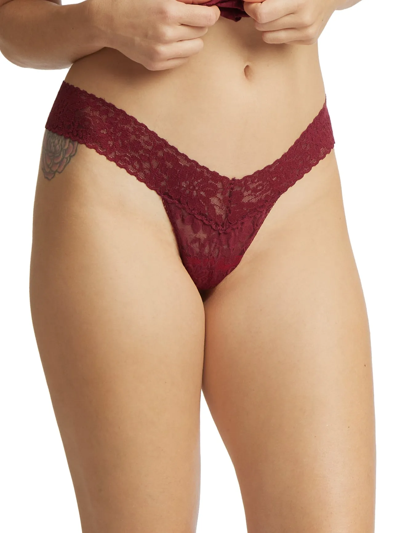 Reformation DAILY LACE LOWRISE THONG