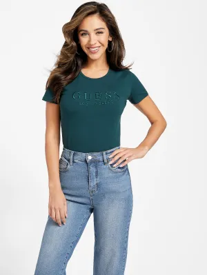 Reformation Lizza Embroidered Logo Tee