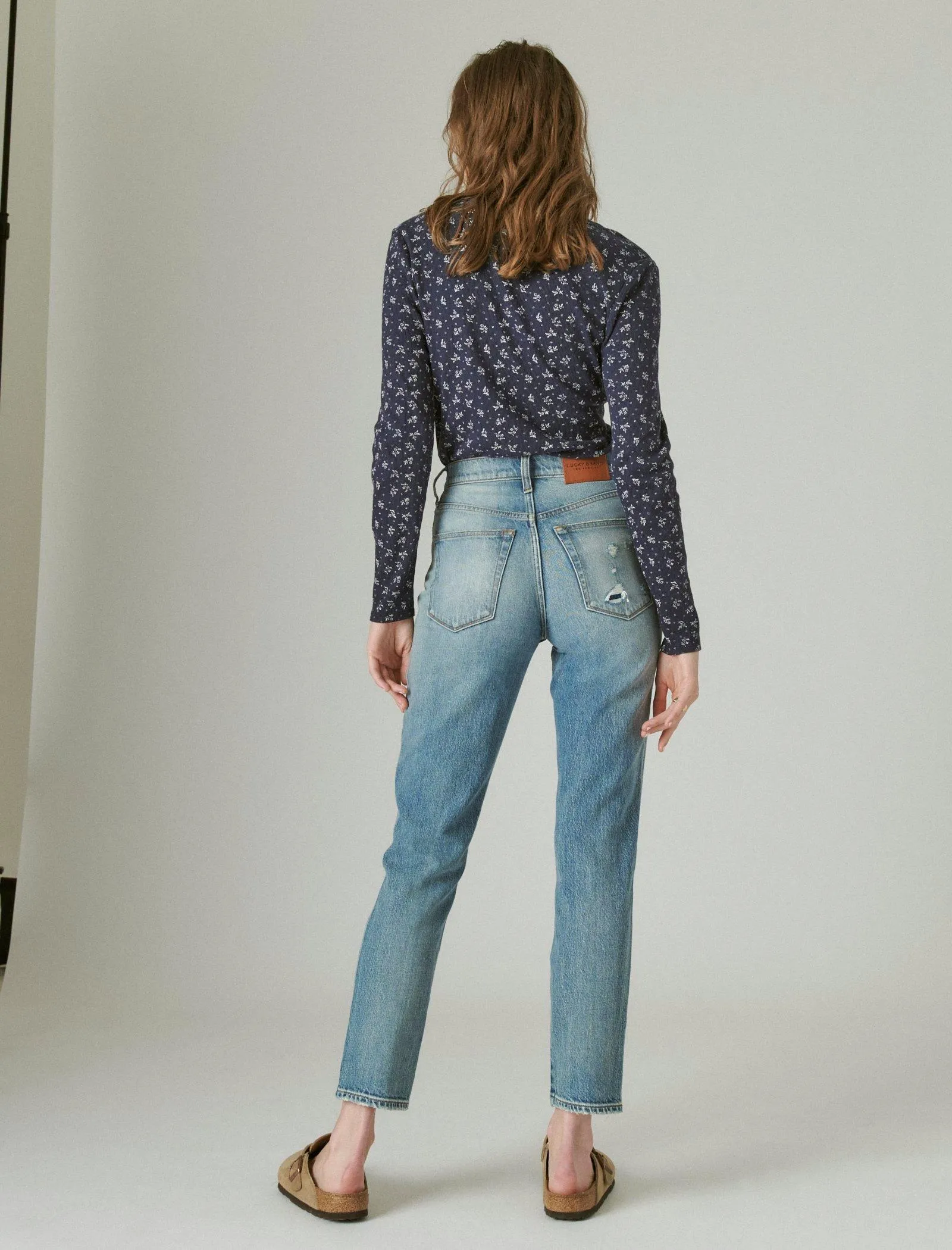 Reformation Lucky Brand Women's High Rise Drew Mom Jean