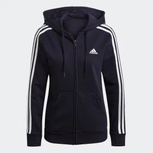 Reformation Women's adidas Essentials French Terry 3-Stripes Full-Zip Hoodie