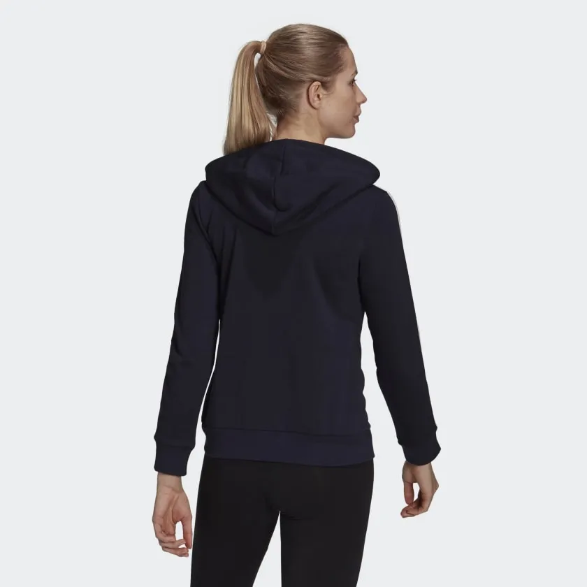 Reformation Women's adidas Essentials French Terry 3-Stripes Full-Zip Hoodie